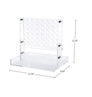 Trademark Games Acrylic 4 in a Row Game Fun Strategy Game and Tabletop Decoration Functional Desk Decor Black and White