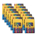 Trail Maker Crayons 12 Pack | Bulk Wholesale Glossy Wax Coloring Crayons | 10 Per Box | 12 Box Pack Art set
