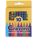 Trail Maker Crayons 12 Pack | Bulk Wholesale Glossy Wax Coloring Crayons | 10 Per Box | 12 Box Pack Art set
