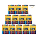 Trail Maker Crayons 12 Pack | Bulk Wholesale Glossy Wax Coloring Crayons | 10 Per Box | 12 Box Pack Art set