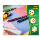 Trail Maker Crayons 12 Pack | Bulk Wholesale Glossy Wax Coloring Crayons | 10 Per Box | 12 Box Pack Art set