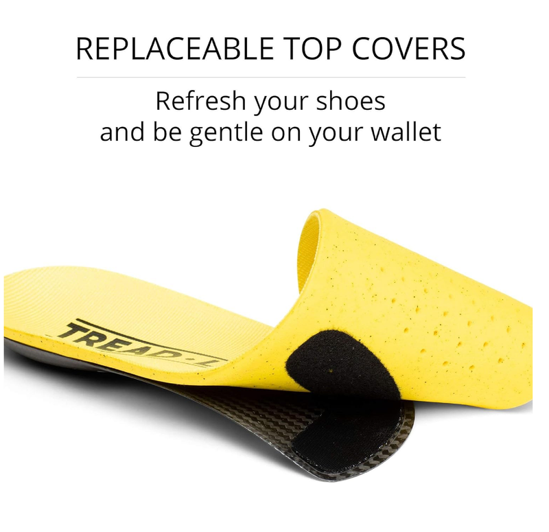 Dash Carbon Fiber Performance Insoles – Add Ultra Firm Orthotic Arch Support to Soccer Cleats, Cycling Shoes and Running Shoes