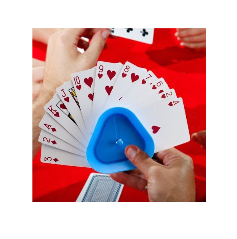 Triangle Card Holders for Playing Cards 2 Packs with 8 Units Plastic Table Game Accessories