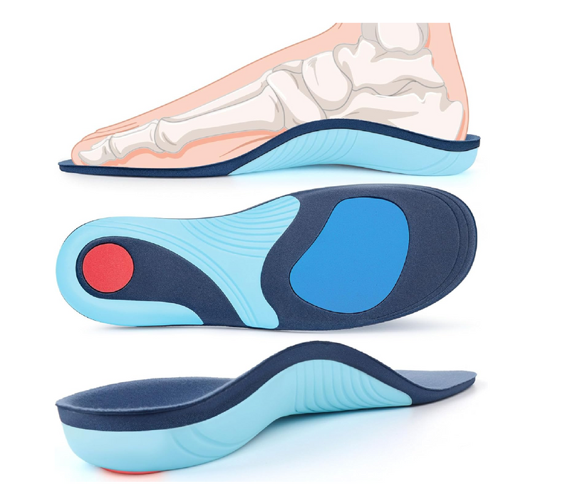 Plantar Fasciitis Insoles, 220+ lbs High Arch Support Inserts for Women Men, Heavy Duty Flat Feet Plantar Fasciitis