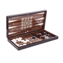Turkish Backgammon Board Game Set 19'' Games for Adults with Polished Wooden & Elegant Mosaic Design for Classic Fun