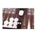 Turkish Backgammon Board Game Set 19'' Games for Adults with Polished Wooden & Elegant Mosaic Design for Classic Fun