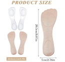 2 Pairs of Women Insoles for Sandals, 3/4 Length Non-Slip Shoe Pads Inserts for Women, Comfort Gel Sandal Insoles for High Heels,