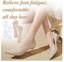 2 Pairs of Women Insoles for Sandals, 3/4 Length Non-Slip Shoe Pads Inserts for Women, Comfort Gel Sandal Insoles for High Heels,