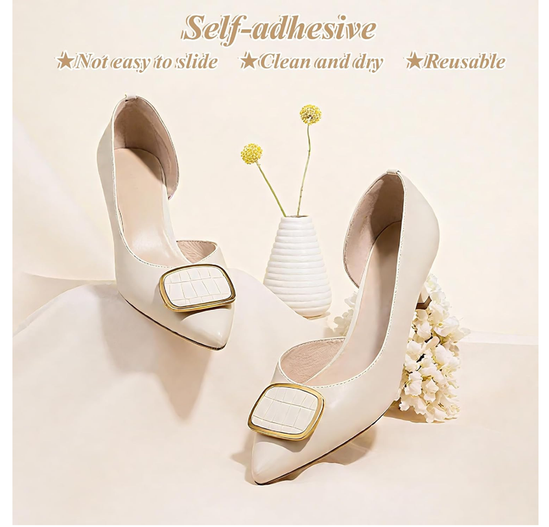 2 Pairs of Women Insoles for Sandals, 3/4 Length Non-Slip Shoe Pads Inserts for Women, Comfort Gel Sandal Insoles for High Heels,