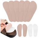 6 Pairs Adhesive Sandal Insoles Self-Adhesive Cushion Insoles for Mules Cork Clog Adhesive Mules Inserts