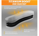 Carbon Fiber Insole 1 Pair Titanium-Enhanced for Recover Quicker of Turf Toe, Foot Fractures,