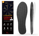 Carbon Fiber Insole 1 Pair Titanium-Enhanced for Recover Quicker of Turf Toe, Foot Fractures,