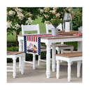 4th of July Patriotic Memorial Day Table Runner Stars Table Runner Stripes Check Plaid Runners for Independence