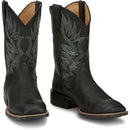 Justin Boots Men's Zeke 11" Western Boot - Black (UN7132) - Front View