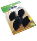 Unikstep 4 Pairs Shoe Heel Repair Plates Taps, Sneaker Heel Single Side Worn Rubber Patch,