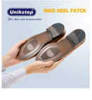 Unikstep 4 Pairs Shoe Heel Repair Plates Taps, Sneaker Heel Single Side Worn Rubber Patch,