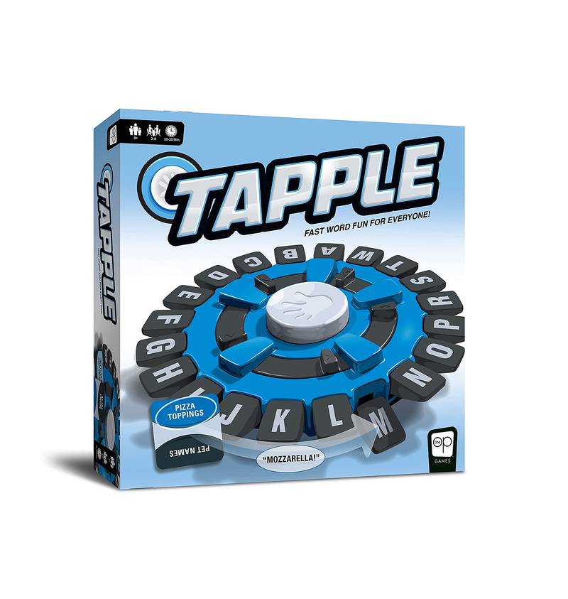 USAOPOLY TAPPLE Word Game FastPaced Family Board Game  Choose a Category & Race Against The Timer to be The Last Player Learning Game Great for All Ages