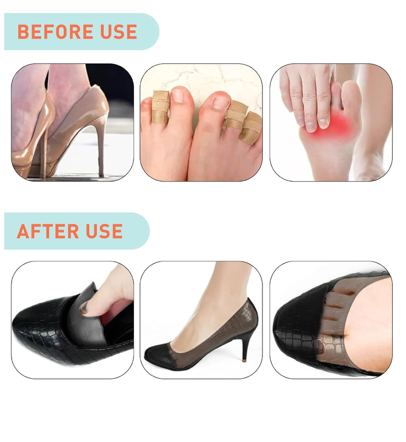 UamGlsob 3 Pairs Shoe Filler Inserts, Toe Cushion Inserts That Make Shoes Fit,