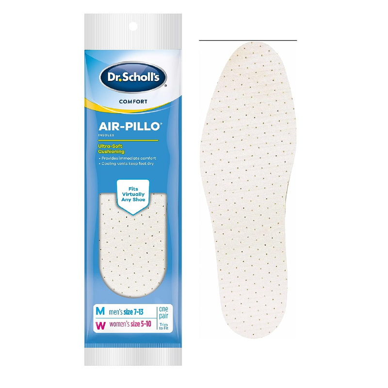 Dr. Scholl's AIR-PILLO Insoles // Ultra-Soft Cushioning and Lasting Comfort with Two Layers of Foam that Fit in Any Shoe - 1 Pair