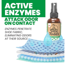 Uncle Todd's Shoe Deodorizer Spray - Proven & Powerful Enzyme Formula Spray for Shoe Odor Elimination in All Footwear
