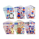 Uptotop 4th of July Make A Face Stickers for Kids 36 Sheets 6 Patterns Party Favor Independence Day DIY Stickers Memorial Day DIY Party Games Stickers Decoration Stickers for Kids Party