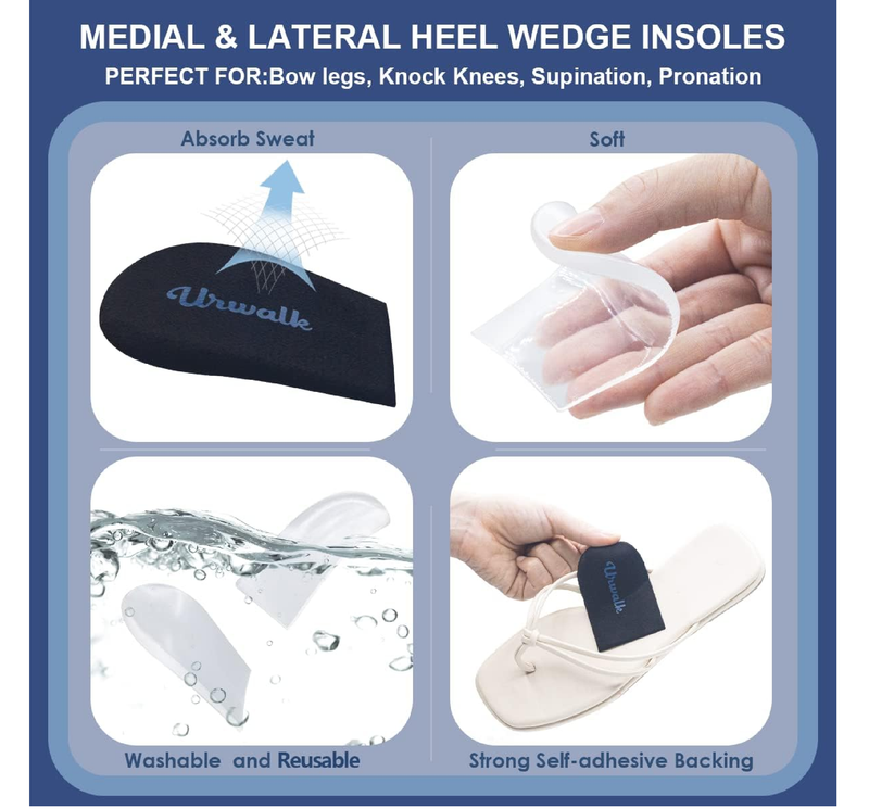 3 Layers Adjustable Supination & Over-Pronation Corrective Shoe Inserts,