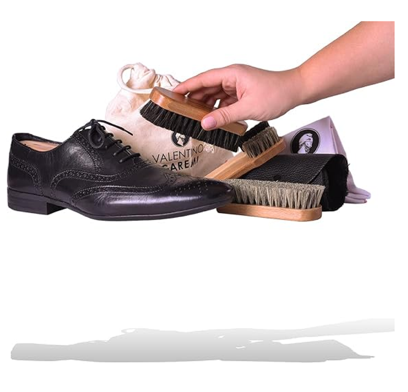 VALENTINO GAREMI Shoe Care Set - Cleaning Polishing Buffing Leather Footwear