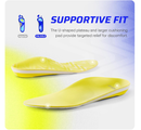 VALSOLE Heavy Duty Support Orthotic Insoles for Men & Women 220+ lbs - Plantar Fasciitis,