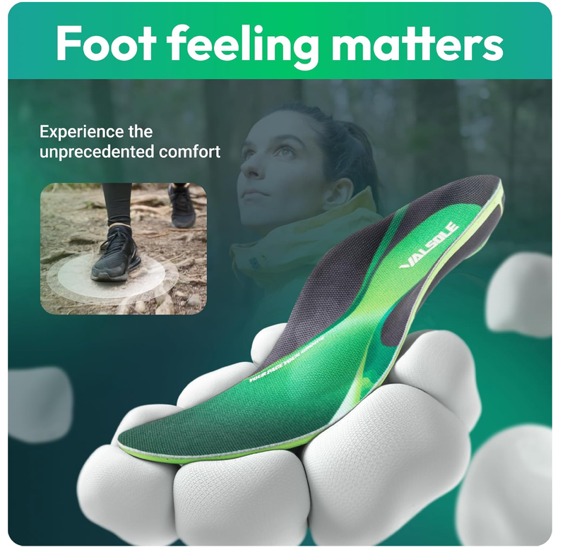 VALSOLE Heavy Duty Support Dynamic Comfort Insoles