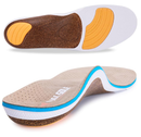 VALSOLE Cork Support Insoles for Men Women,Plantar Fasciitis Arch Support Orthotics Inserts,Relieve Flat Feet,Metatarsalgia,