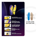 VALSOLE Heavy Duty Support Pain Relief Orthotics - 220+ lbs Plantar Fasciitis High Arch Support Insoles for Men Women