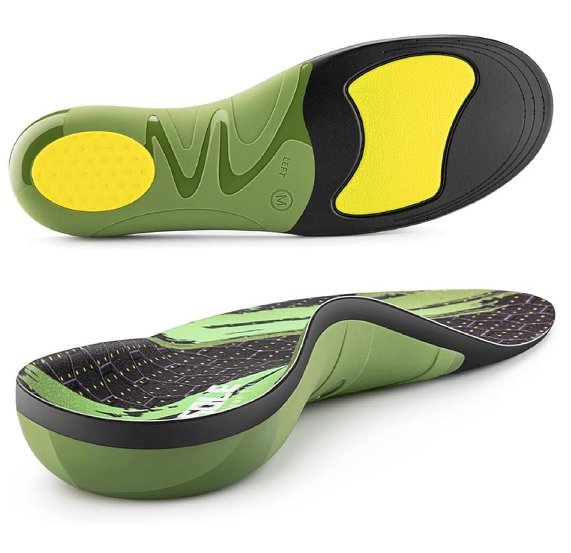 VALSOLE 220+ lbs Plantar Fasciitis High Arch Support Insoles Men Women - Orthotic Shoe Inserts for Flat Feet - Metatarsalgia