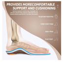 VALSOLE Cork Support Insoles for Men Women,Plantar Fasciitis Arch Support Orthotics Inserts,Relieve Flat Feet,Metatarsalgia,