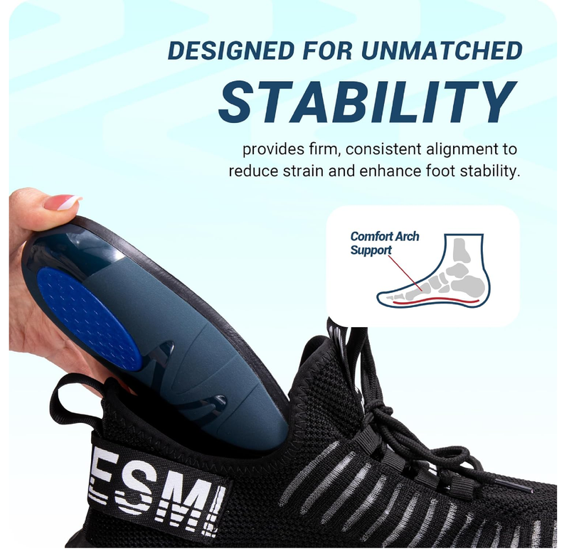 VALSOLE Comfort Insoles for Men Women - Arch Support Orthotics Inserts