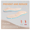 VALSOLE Cork Support Insoles for Men Women,Plantar Fasciitis Arch Support Orthotics Inserts,Relieve Flat Feet,Metatarsalgia,
