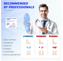 VALSOLE Plantar Fasciitis Relief Insoles - Heavy Duty Arch Support Inserts for Men and Women - All Purpose Orthotic Insoles for Foot Pain Relief