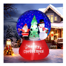VINGLI 6ft Tall Christmas Snow Ball Inflatable, Blow Up Yard Decoration with Secure Stakes Storage Bag, Electric Blower Fan for Indoor Outdoor Garden Decor
