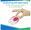 ViveSole Heel Cups for Kids for Pain Relief (2 Pairs) - Gel Cushions for Severs Disease, Plantar Fasciitis,
