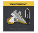 VKTRY Gold Carbon Fiber Performance Insoles –Customized Inserts, Non-Cleated Shoes–Basketball