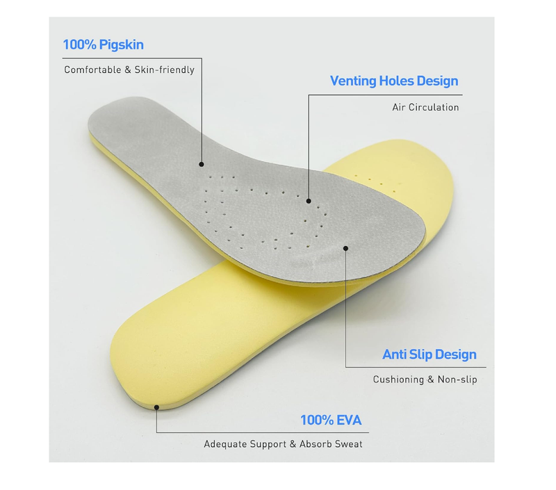 Shoe Insoles for Hey Dude Wally Shoes Replacement, Shoe Inserts for Men, Memory Foam Men Insoles