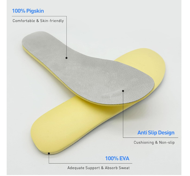 Women's Shoe Insoles for Hey Dude Wally Replacement, Light-Weight Work Shoe Insoles