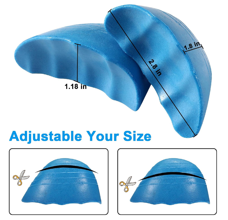 4 Pairs Big Shoe Fillers for Loose Shoe,Toe Cushion Fillers Make Shoes Fit,Prevent Heel Sliping for Women