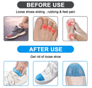 4 Pairs Big Shoe Fillers for Loose Shoe,Toe Cushion Fillers Make Shoes Fit,Prevent Heel Sliping for Women
