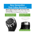 Vacto Electric Foot Callus Remover with Vacuum 13-in-1 Rechargeable Foot Scrubber Dead Skin Remover Waterproof Foot File Pedicure Kit Tools with 2 Speed Foot Care