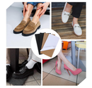 Boot Heel Replacement - Shoe Heel Pads 4-Pack, Anti Slip Repair Kit with Adhesive Cushion Stickers for Leather Shoes Women Men