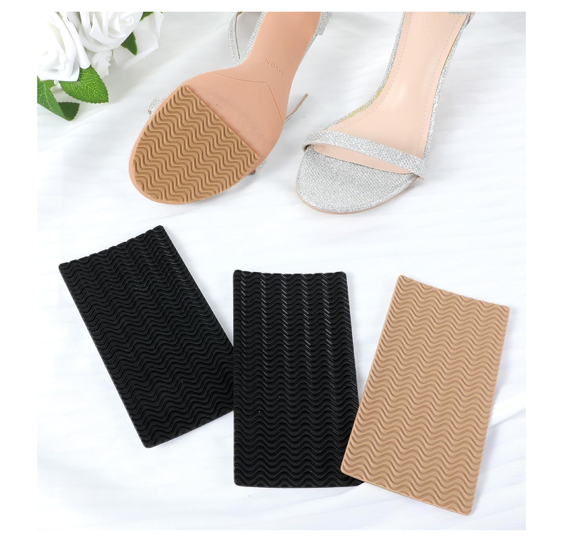 Boot Heel Replacement - Shoe Heel Pads 4-Pack, Anti Slip Repair Kit with Adhesive Cushion Stickers for Leather Shoes Women Men