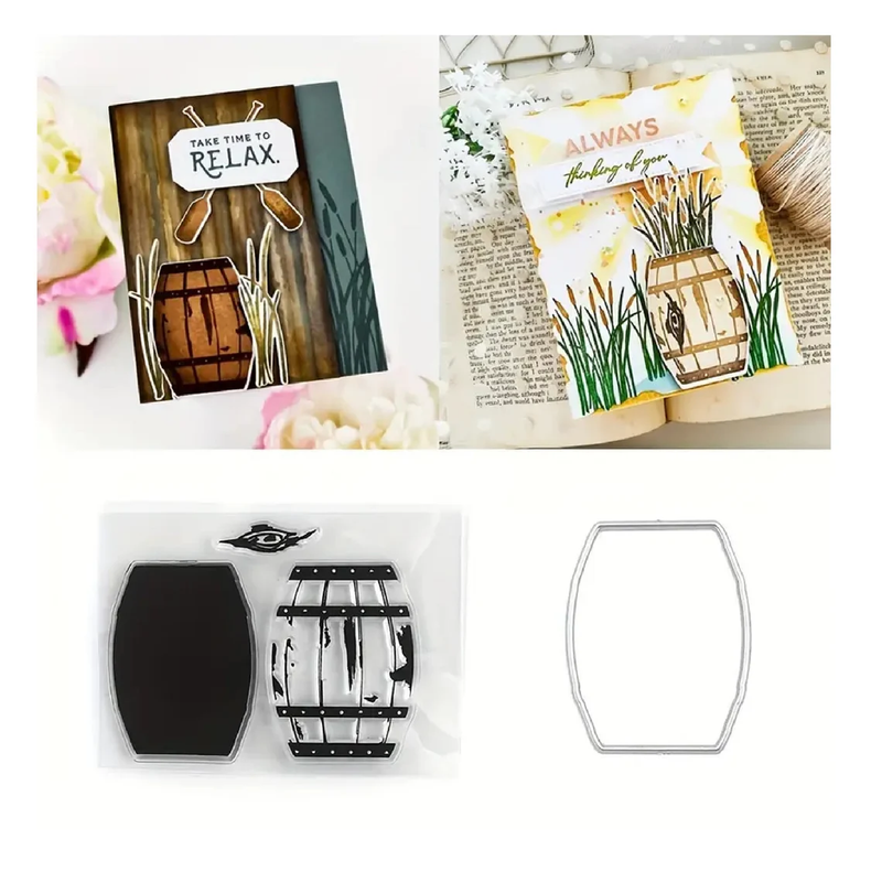 Vase Collection Stamps For DIY Scrapbooking