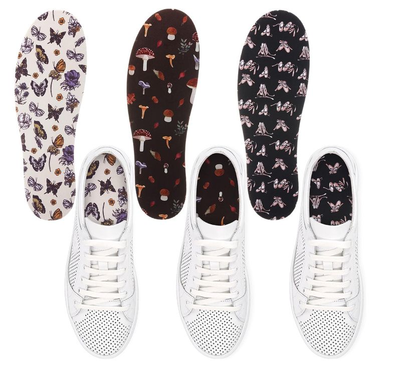3 Pairs No Show Socks Sockless Shoe Liner Washable Barefoot Shoe Insoles No Slipping Inserts