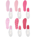 6 Pairs No Show Socks Sockless Shoe Liner Washable Barefoot Shoe Insoles No Slipping Inserts