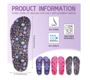 3 Pairs Shoe Insole for Clog Garden Shoe Colorful Liner Floral Washable Barefoot Insert